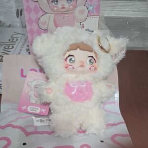 Nommi Loveliness OPEN BOX Cute Plush Doll with Pink Heart